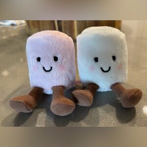 🩷 Jellycat Amuseables Pink And White Marshmallows Cute Pink and White Plush Toy